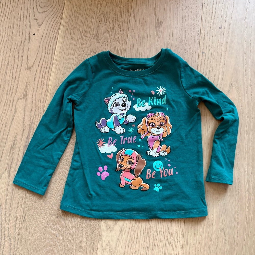 Paw Patrol Long Sleeve Teal Shirt